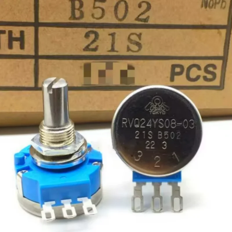 1Pcs/lot 100% NEW RVQ24YS08-03 21S B502 Axis Electric Scooter Potentiometer Switch B502 B5K Effective Angle 45 Degree Angle