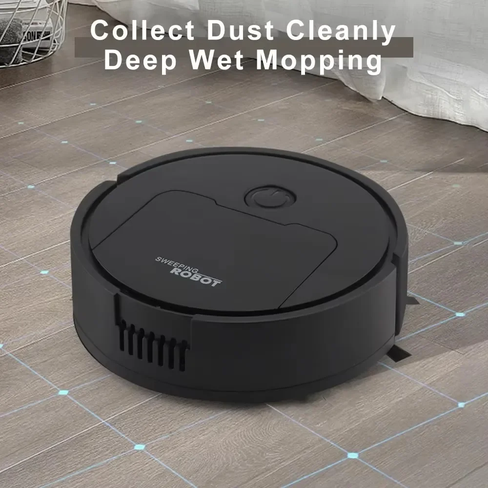 Automatic Portable Mini Floor Robot Vacuum Cleaner Smart Collision Turn USB Rechargeable Home Sweeper