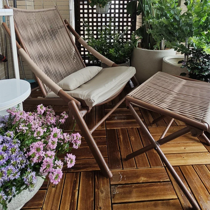 Wooden Chairs Garden Rattan Furniture Rocking Chair Beach Casting Lawn Outdoor Swing Set Patio Lounge Couch Modern Events Pool