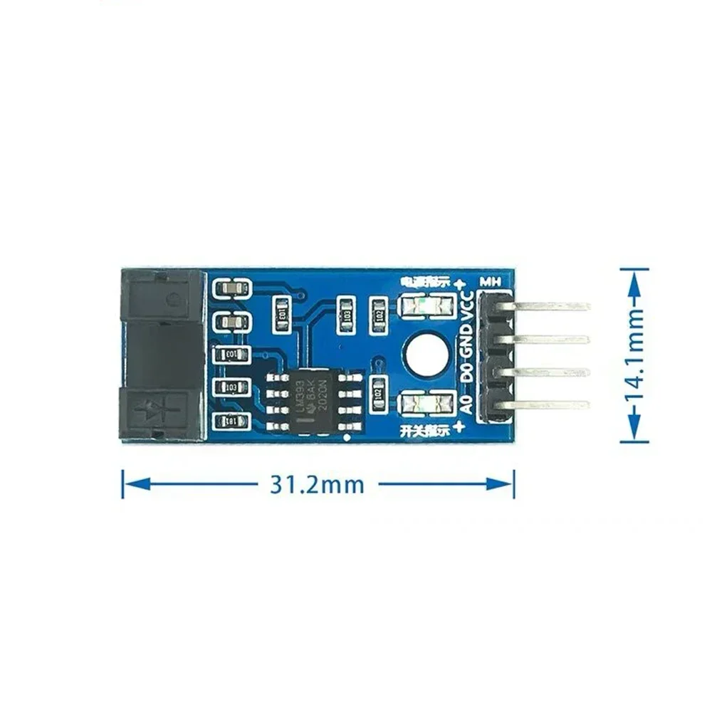 10PCS Speed Sensor Module Slot-type IR Optocoupler LM393 for Arduino Groove Coupler 3.3V-5V High Precision Durable Design