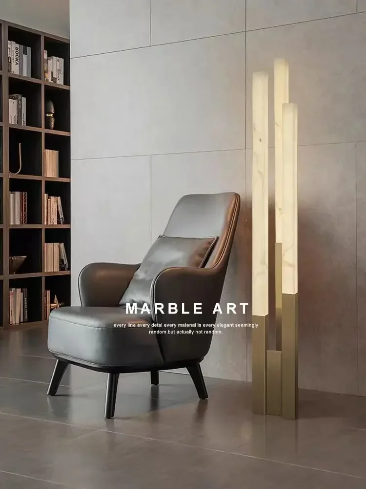 

Creative designer's new stainless steel floor lamp is now a simple designer, living room lamps