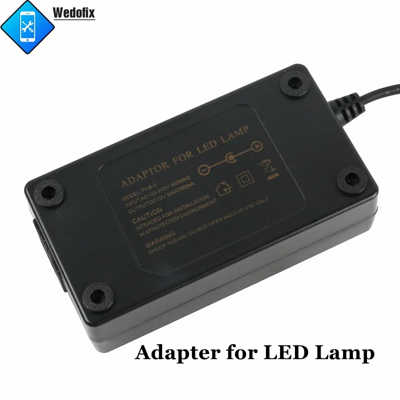 Lampu LED Cincin Mikroskop 60 Lampu Dapat Disesuaikan Penerangan Mikroskop Kontrol Mudah Diameter 60Mm