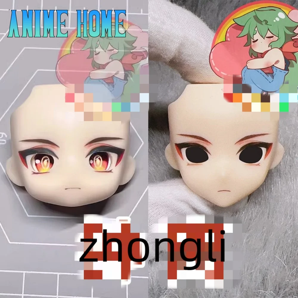 Game Genshin Impact Zhongli Role Cos Handmade OB11 OB22 OB24 Face Open Eye Alternate Face Expression Cosplay Gift Cute Lovely