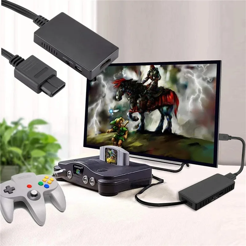 Grwibeou อะแดปเตอร์แปลง N64เป็น HDMI 1080P สำหรับการแปลง N64 nintend/SNES tohdmi-เข้ากันได้แบบปลั๊กแอนด์เพลย์