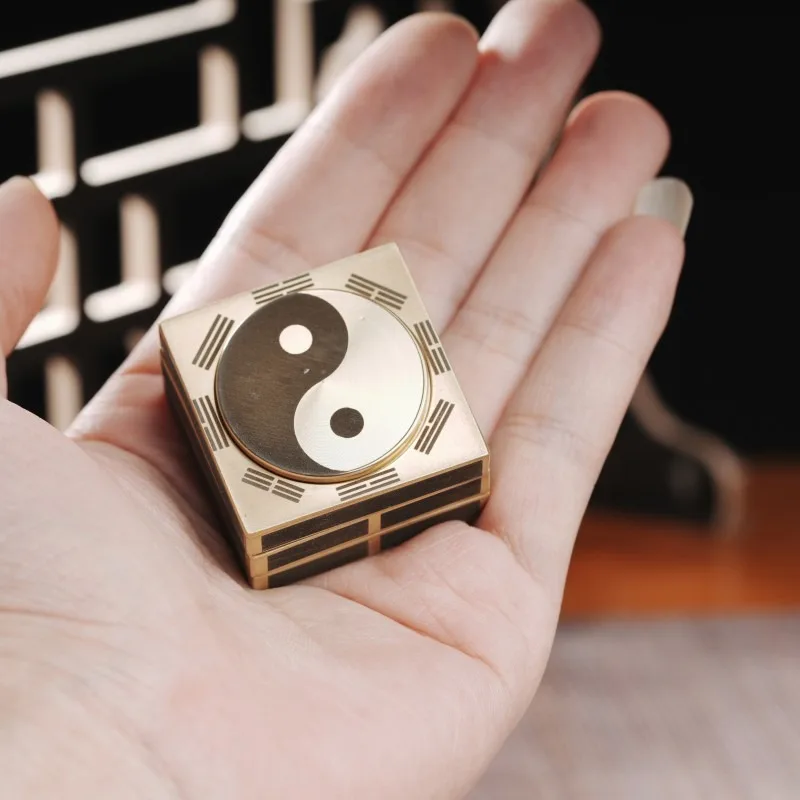 Metaal Koper Fidget Spinner Tol Tip Gyro EDC Stress Verminderen Speelgoed Roterende Verlichten Angst Antistress Decompressie