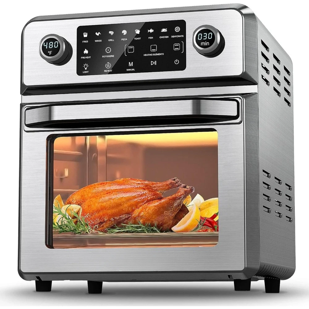 Air Fryer Toaster Oven 16-Quart, 10-in-1 Airfryer Ovens Combo - 1700W Large Air Fryer Convection Oven