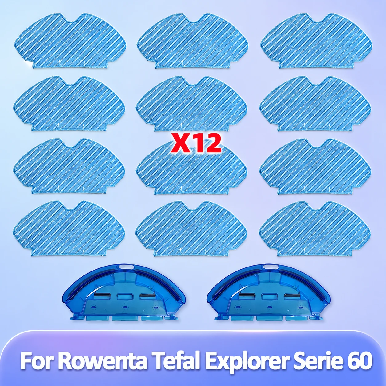 Tanque de agua de repuesto compatible con piezas de repuesto y accesorios para aspiradora robot Rowenta Tefal Explorer Serie 60
