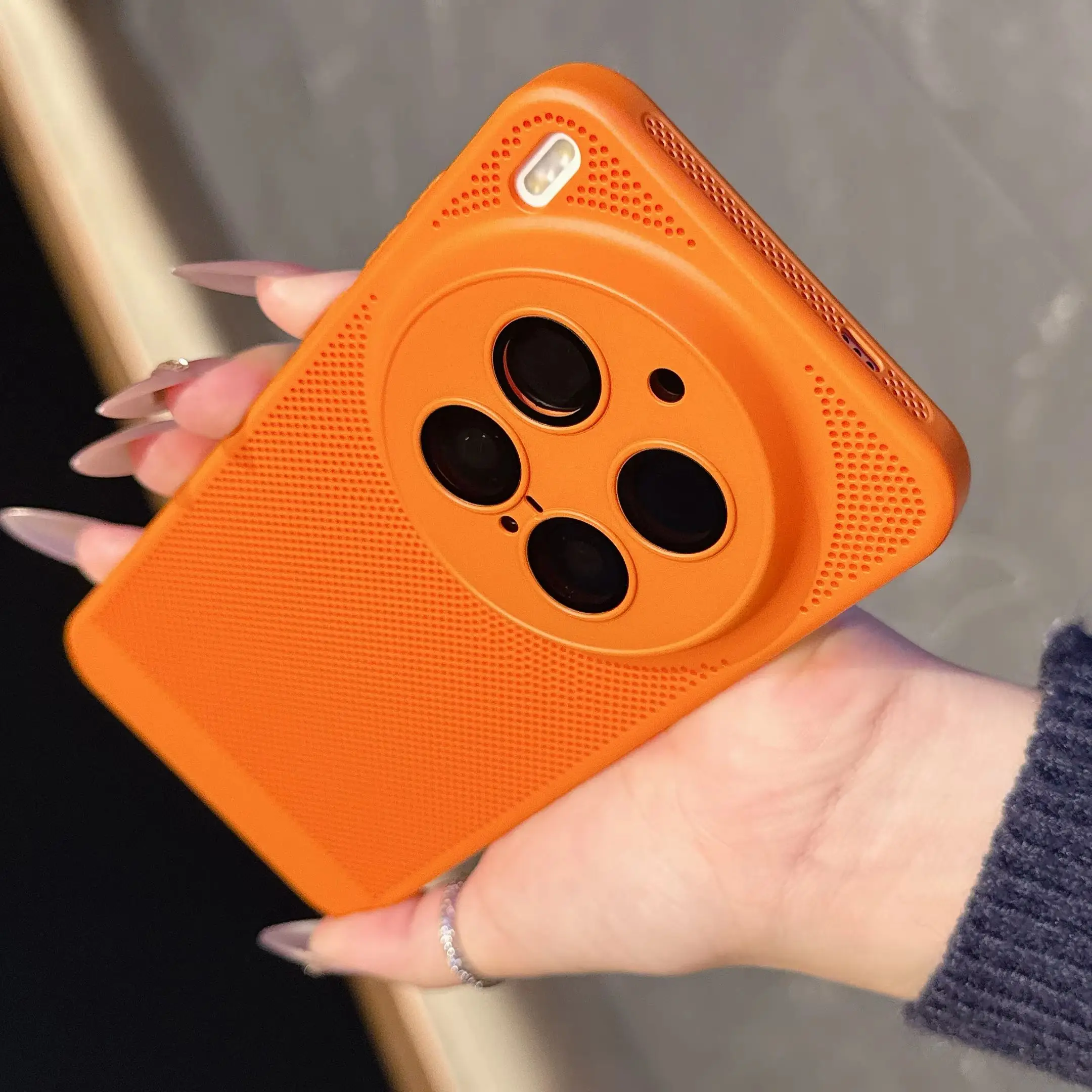 Mesh Atmungsaktive Kühlung Wärmeableitung Fall Für VIVO X300 X200 Pro Mini Ultra X200S X100S Glas Objektiv Schützen Matte PC Abdeckung