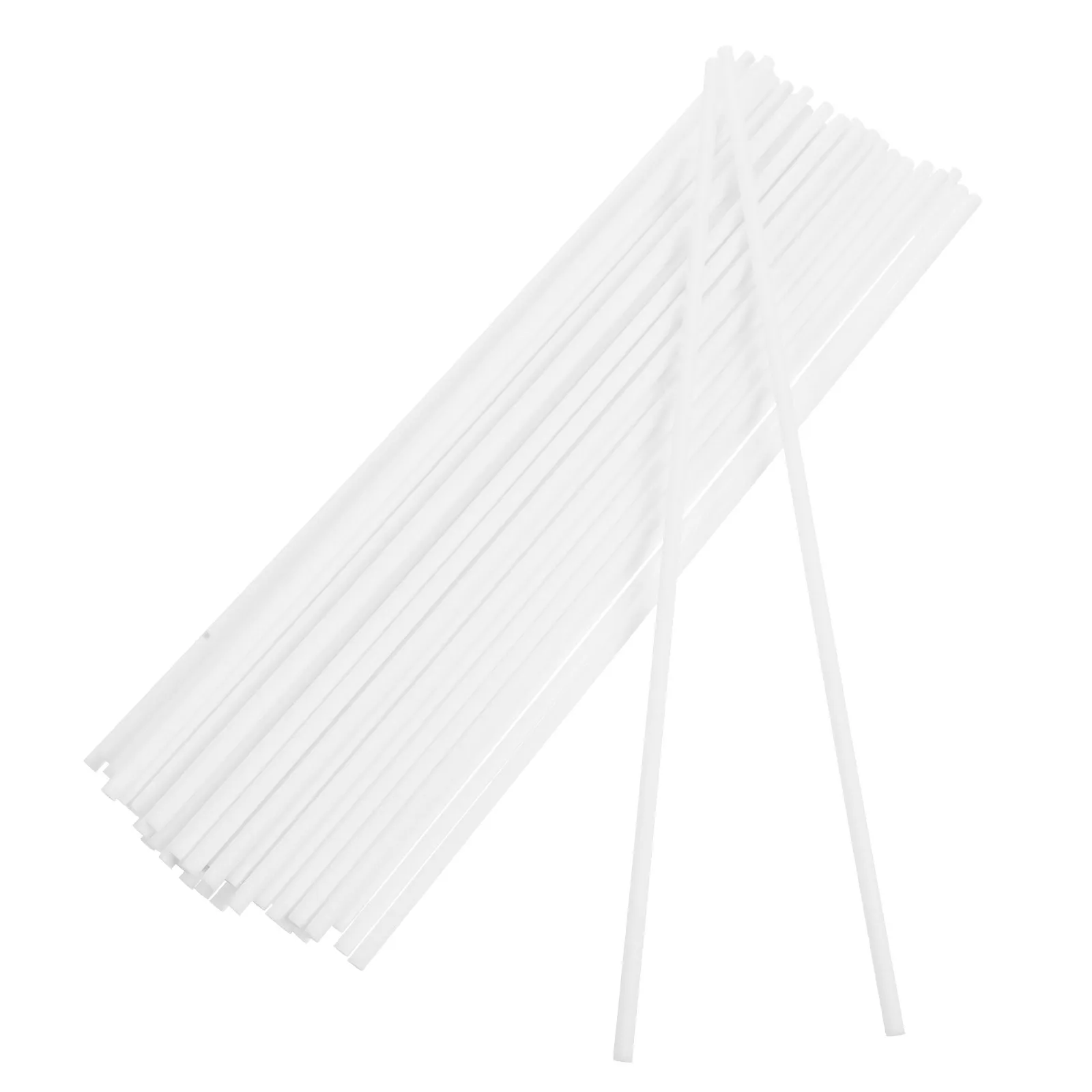 

50Pcs White Fiber Essential Oil Diffuser Sticks Gluefree Longlasting Aroma Reeds for Home Office Car Aromatherapy Fragrance