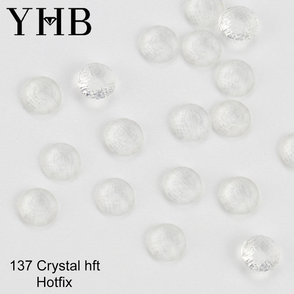 YHB Hoge kwaliteit witte zijde mocca plaksteen hotfix steentjes voor schoenen tassen stof kledingstuk decoratie diy sieraden accessoires