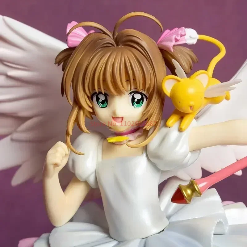 Anime Figure 13cm Card Captor Sakura Cerberus Figure Kinomoto Action Figurines Pvc Statue Lovely Girl Collectible Model Toy Gift