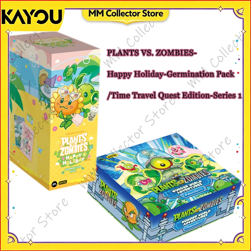 kayou-plants-vs-zombies-wonder-world-adventures-time-travel-quest-edition-germination-pack-serie-1-en-ingles-tarjeta-de-hobby