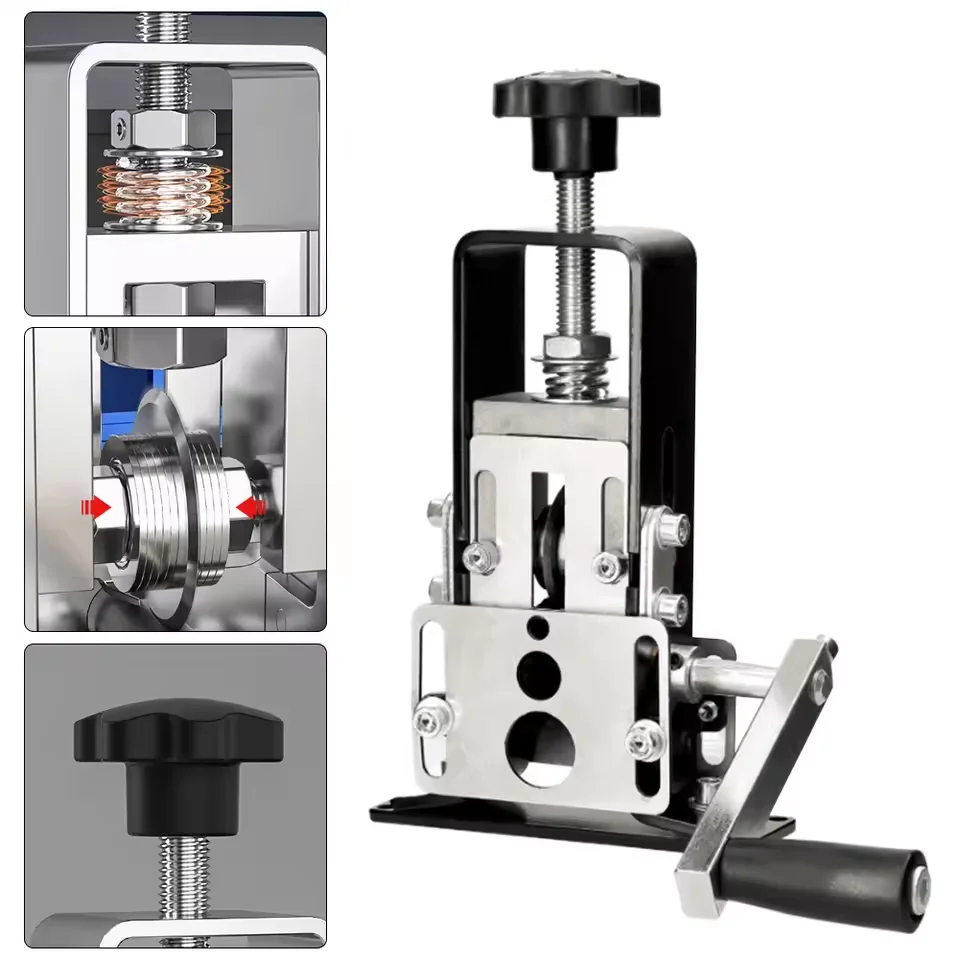 

1-25mm Wire Stripper Manual Wire Stripping Tool Portable Electric Drill Powered Copper Scrap Wire Peeler Hand Crank Support Use