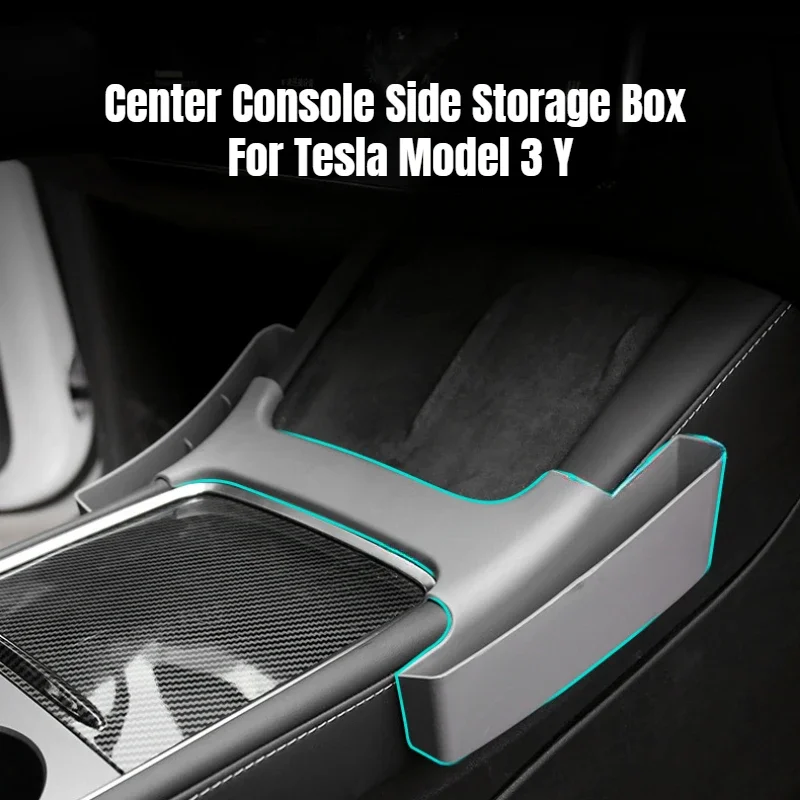 

Боковой контейнер для хранения центральной консоли Tesla Model 3 Y, подлокотник с обеих сторон, органайзер, поднос, коробка для салфеток из ТПЭ, аксессуары для интерьера автомобиля