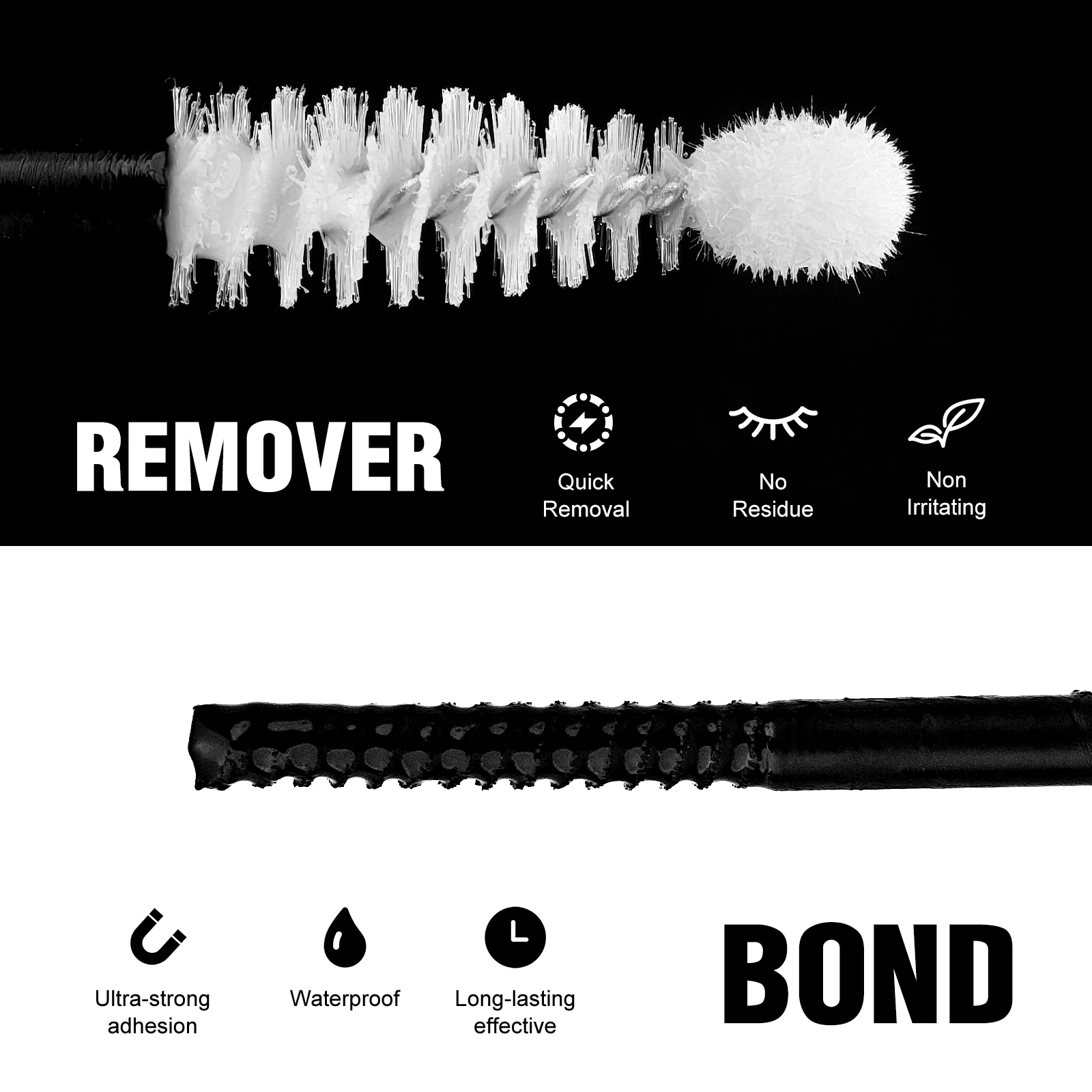 Iconsign Gel 2 in 1 per legare e rimuovere le ciglia, senza residui e non irritante, efficace di lunga durata, facile da trasportare e utilizzare per le donne