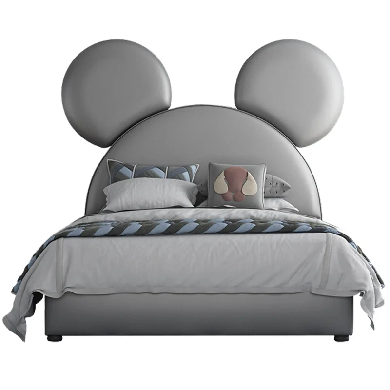

Children's bed Mickey cartoon boy and girl single 1.2 meters 1.5m space-saving children's bed