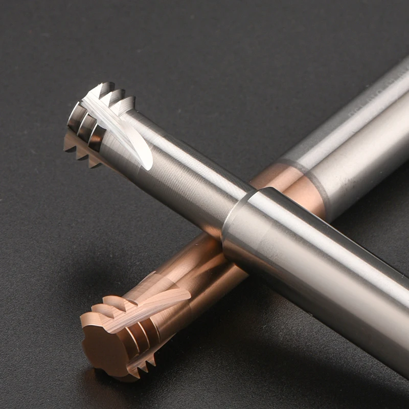 Imagem -05 - Kakarot 60 Graus Dente Carboneto Rosca Fresa M1.2 M1.6 m2 M2.5 m3 m4 m5 m6 m8 Cnc Rosqueamento de Aço Alumínio Usinagem