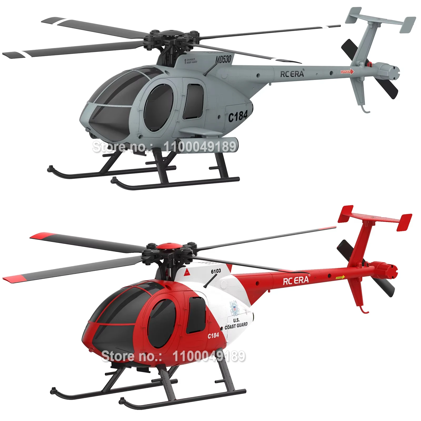 RC ERA C184 MD500 Optical Flow RC Helicopter Auto Stabilized Remote Control Helicopter Adult Beginner Model Toy