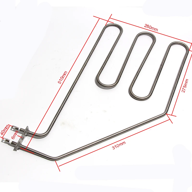 LUJINXUN Sauna Stove Heating Tube 2KW/3KW Slanting Shape 3U/4U/5U 220V/380V SUS304 Replacement  Element for Sauna Room