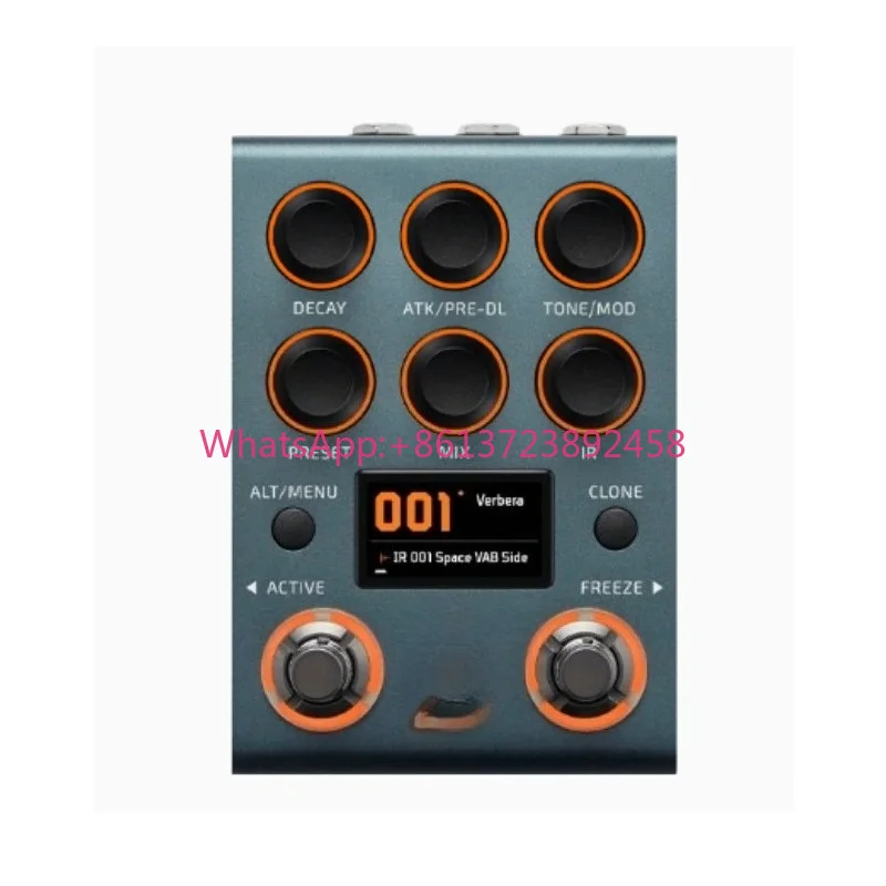 Hot one Ver bera Convolution Reverb Pedal Stereo Convolution Reverb Pedal with IR Engine, LCD Screen and USB