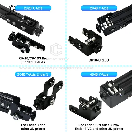 Imagen 2 del producto Tensor de correa 2020 para creality Ender 3 serie CR10 eje X 2040 4040 perfil eje Y correa síncrona tensión elástica de sincronización 3d printer accessories