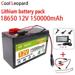 New 18650 3S6P 12V 150Ah Lithium Ion Battery Pack,Built-in BMS,For Sprayer, Electric Vehicle, LED Lamp Li-ion Batterie