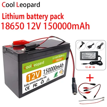 New 18650 3S6P 12V 150Ah Lithium Ion Battery Pack,Built-in BMS,For Sprayer, Electric Vehicle, LED Lamp Li-ion Batterie