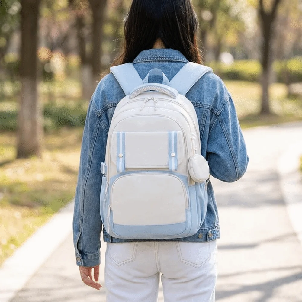 Oxford cloth Student Backpack Multiple Pockets Harajuku Student School Bag Large Capacity Korean Style Shoulders Bag Girls
