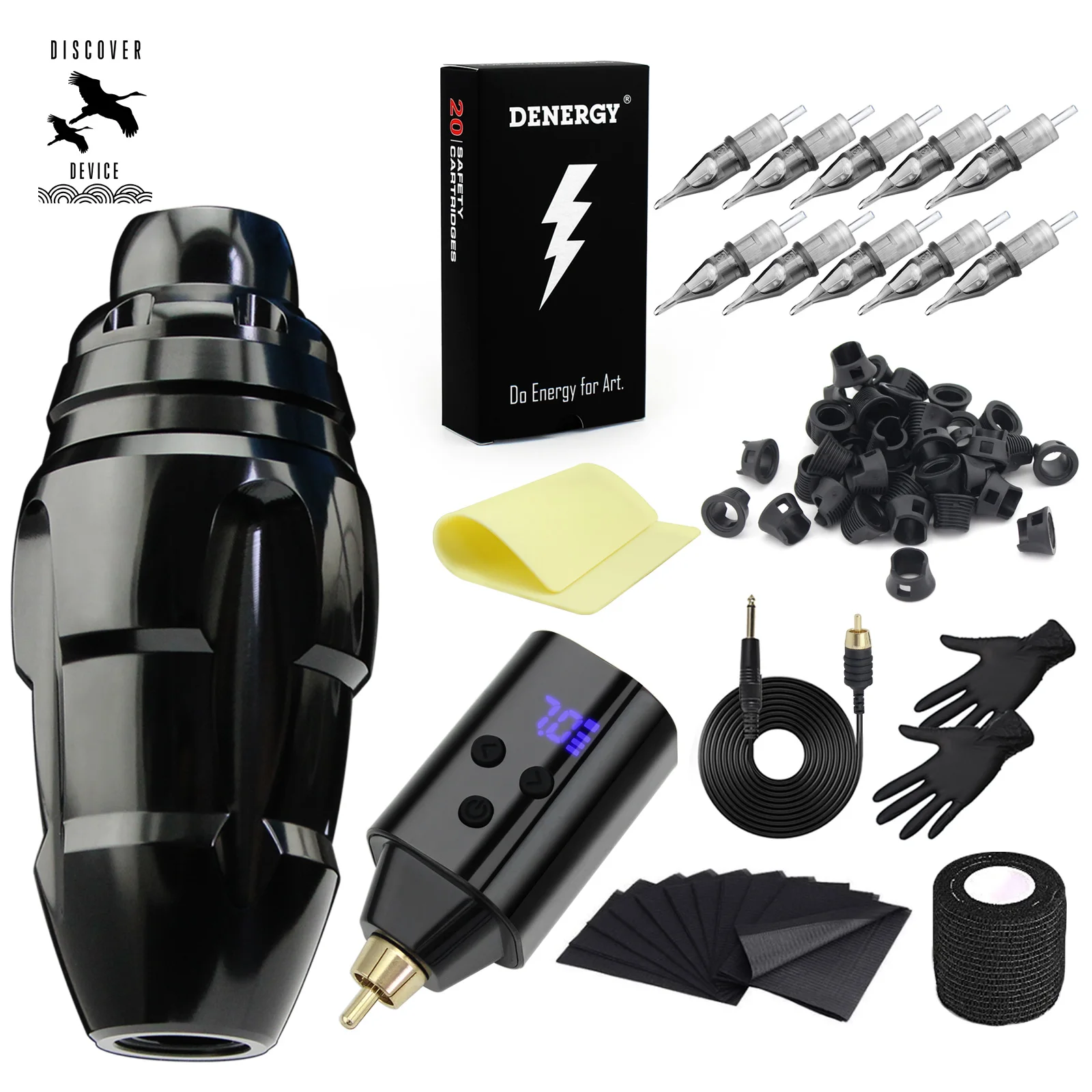 Denergy® Grenades Tattoo Machine Pen Kit