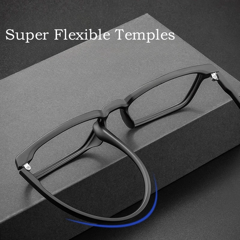 YIMARUILI Fashion Retro Men's and Women's Eyeglasses Frame Small Ultra Light Flexible TR90 Optical Prescription Glasses 6620CF