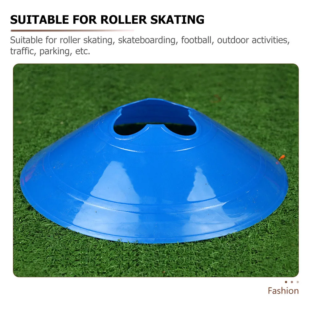 

20pcs Bright Football Training Sign Dish Durable Plastic Markers For Soccer Obstacle Outdoor Sports Equipment Training Cones