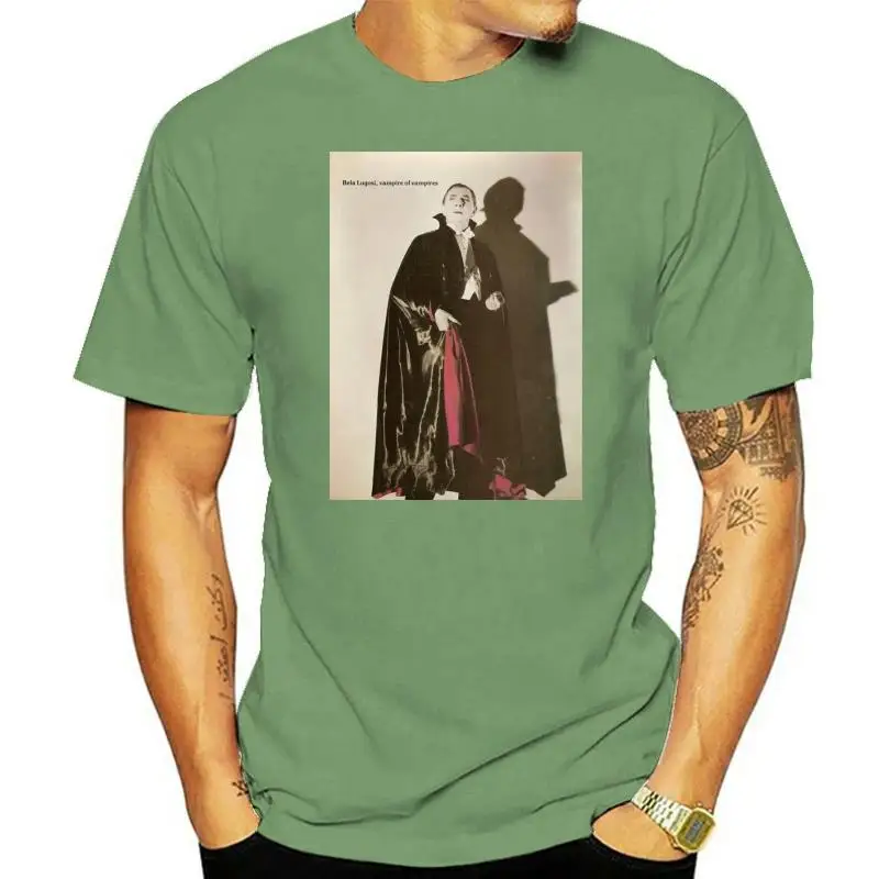 Bela Lugosi - Vamipre of Vampires  T-shirt Drucula Cult Horror Vintage Men Short Sleeves T Shirt Top Tee Text