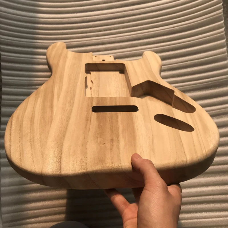 Polished Wood Type Electric Maple Guitar Barrel Body Unfinished Electric Guitar Barrel