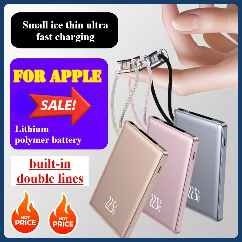 Power Bank Portabel Dual Line 22.5W dengan Sertifikasi Nasional 3C Cocok untuk Berbagai Model