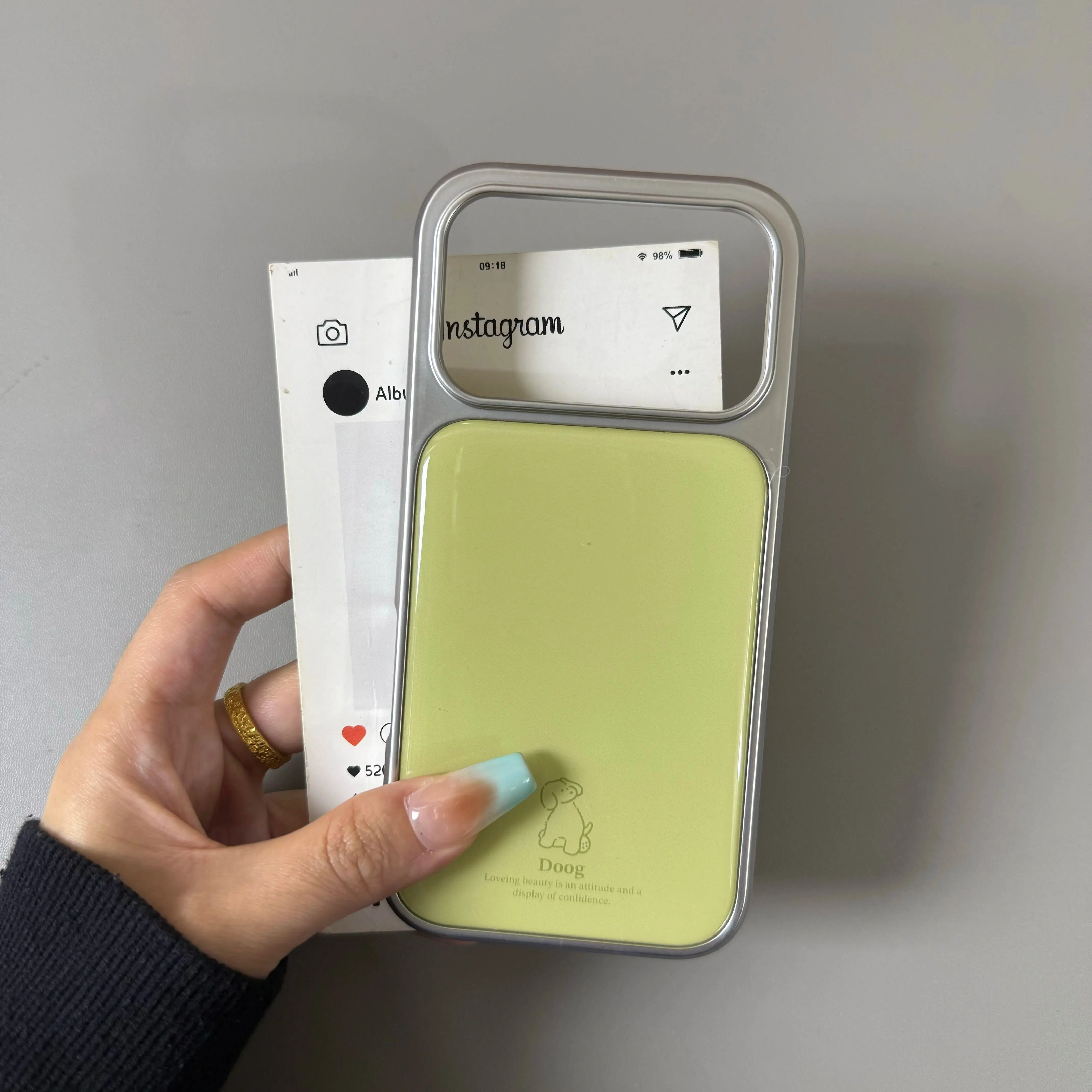 Matcha Green Line Puppy New Cartoon Silver Edge Phone Case For iPhone 17 16 15 14 13 12 11 Pro Max Plus Y2K Simple Elegant Cover - view 3