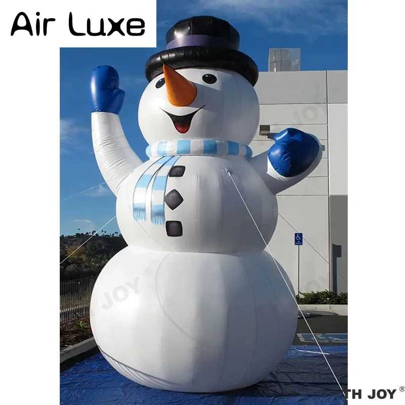 Fast Air Shipping  Merry Christmas Giant Inflatable Snowman Outdoor Decoration with LED Light Home Yard Garden Festive Decorate view 6