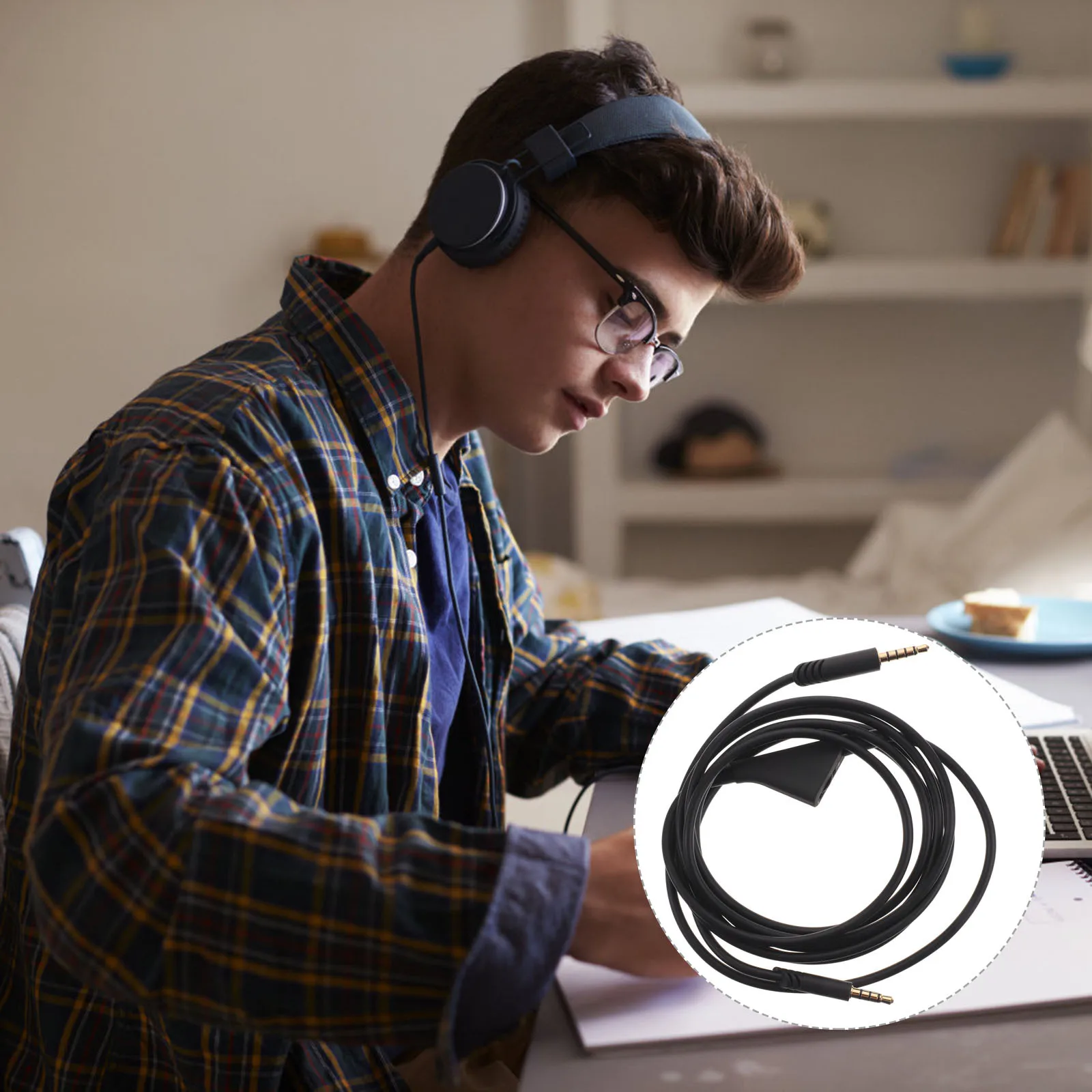 

Gaming Audio Copper Wire Universal Replacement For Long Durable Headset Cord Headphone Cable Wire Audio Cable Cord For Headphone