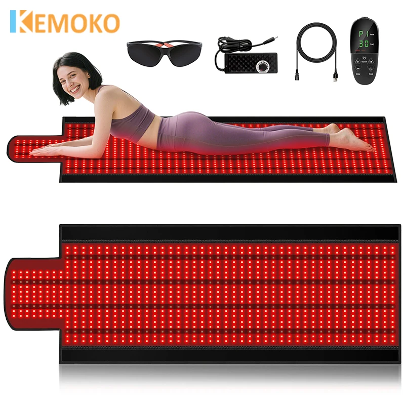 KEMOKO Far infrared whole-body therapy lamp photon rejuvenation yoga red light pad therapy lamp sleeping bag red light blanket