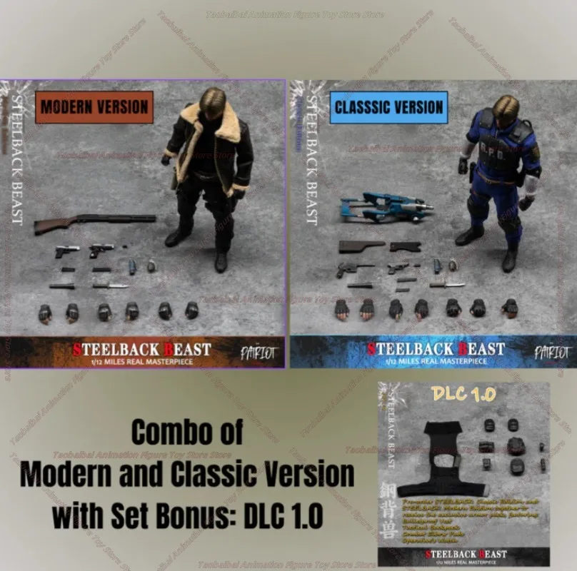 Patriot Studio Biohazard Original Steelback Leon Set Action Figure, Toy
