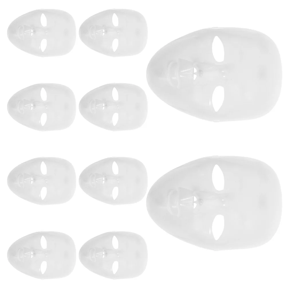 

10Pcs Blank DIY Mask PP Material Safe to Use for Painting Classes and Creative Projects Unfinished Mask DIY Masks
