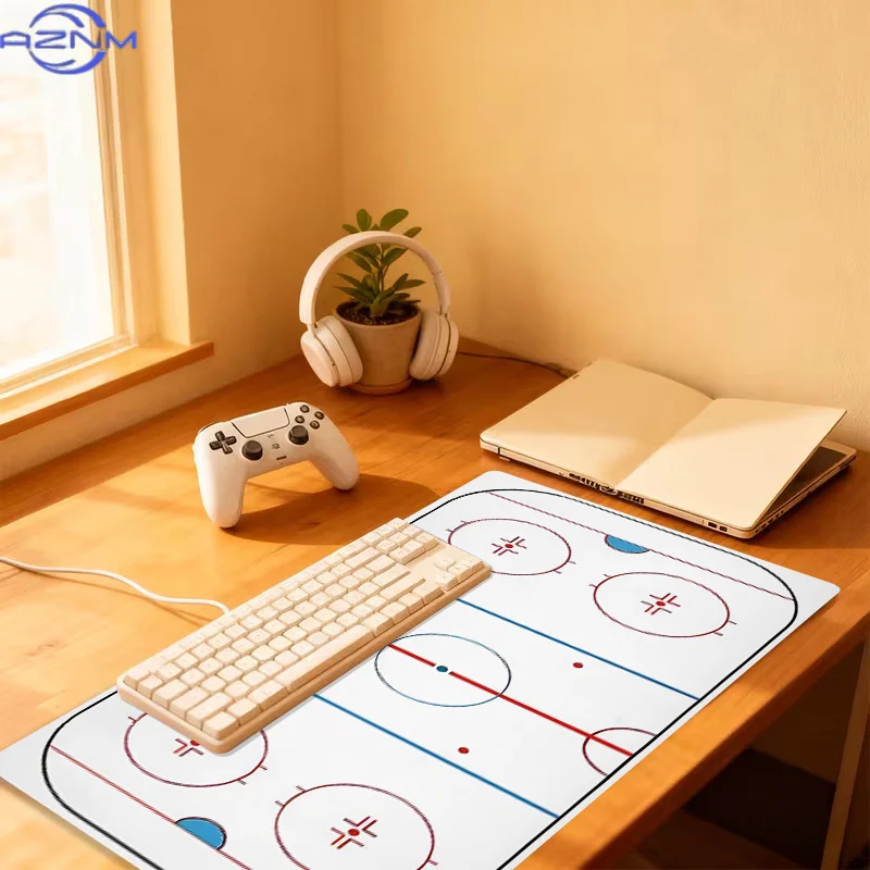 1pc Extra-large, Non-slip, Durable Desk Mat, Mouse Pad, Aesthetic Gaming Mouse Pad, Ice Hockey Field Gaming Mouse Pad, for Offic