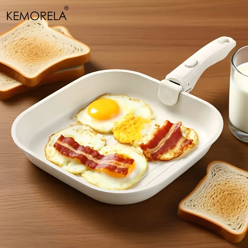 

Сковорода с антипригарным покрытием, 26 см, со съемной ручкой, можно мыть в посудомоечной машине, для духовки и плиты, индукционная посуда для стейка