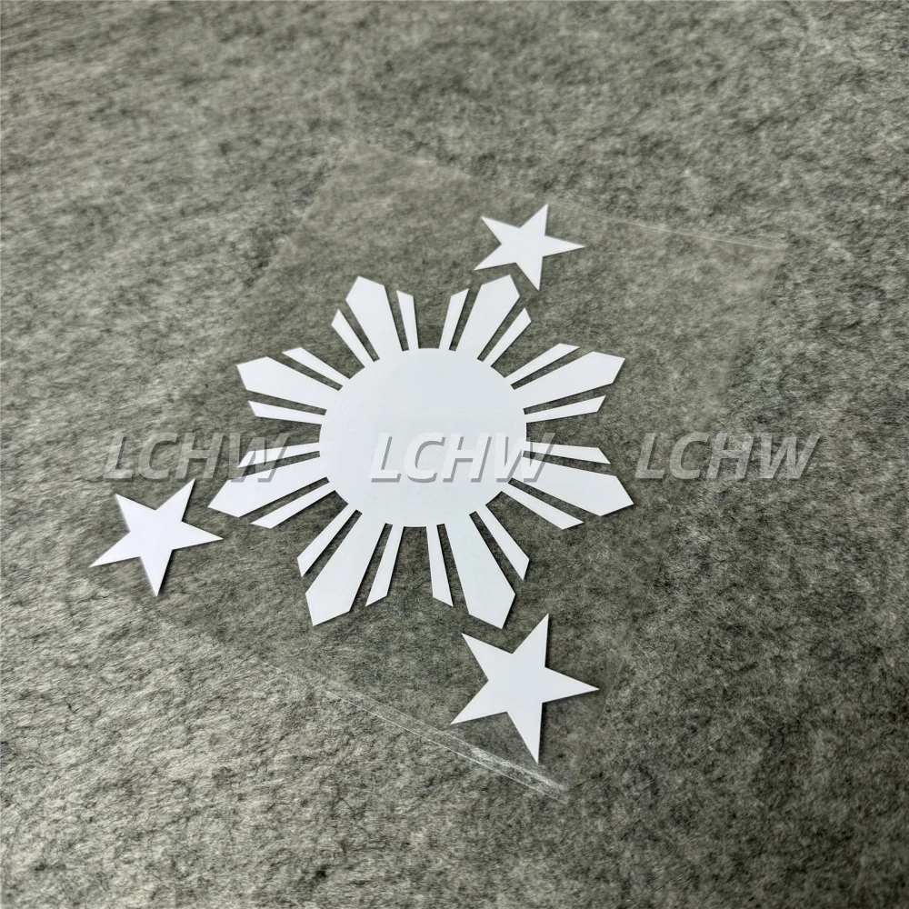 Star Philippines Flag Sticker Car Styling Vinyl Auto Body Decoration Decal Bicycle Tube Laptop Helmet Motorcycle Tape Waterproof