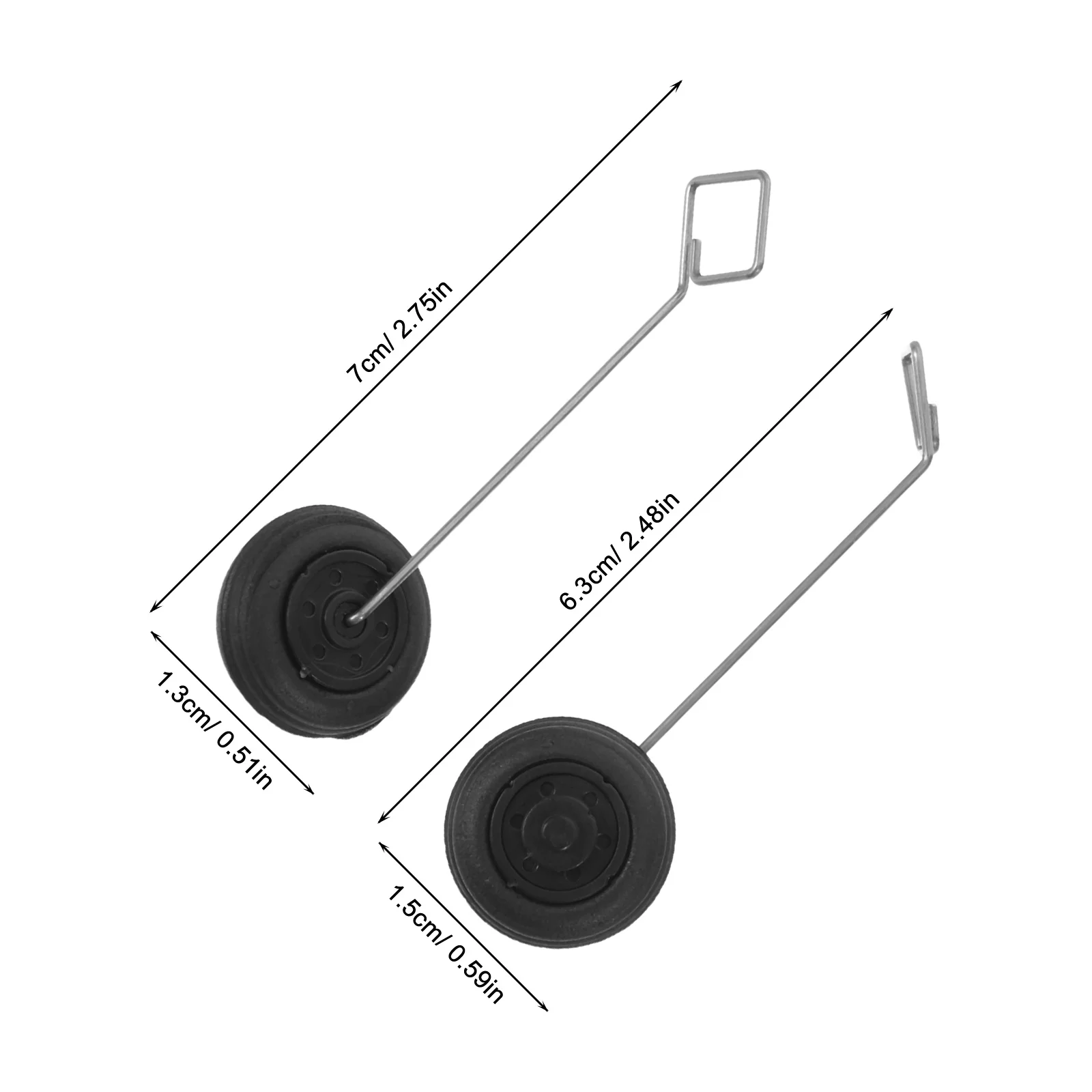 Train d'atterrissage d'avion, 3 pièces, léger et Durable, remplacement pour avion, installation facile, ensemble de pièces d'avion Rc, Compatible avec Rc