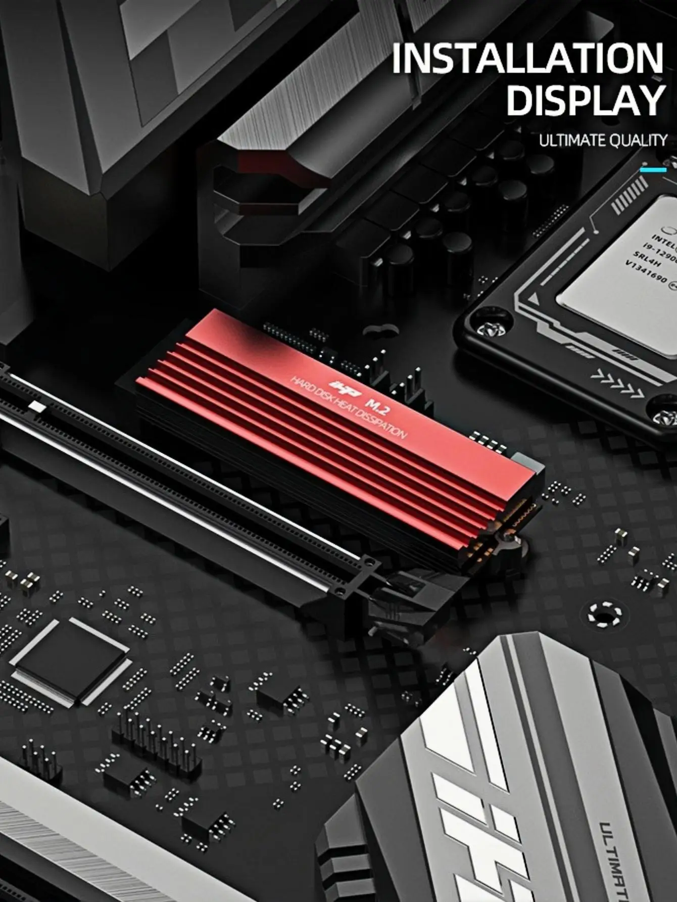 Computer Host Accessories, Memory Module Heat Dissipation Vest, Aluminum Alloy Material, M.2-01 Hard Drive Heat Dissipation Vest