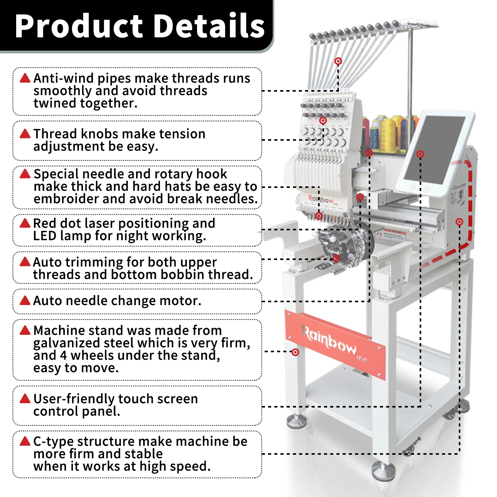 Mesin Bordir Topi Komputer Otomatis 1 Kepala Harga 2023