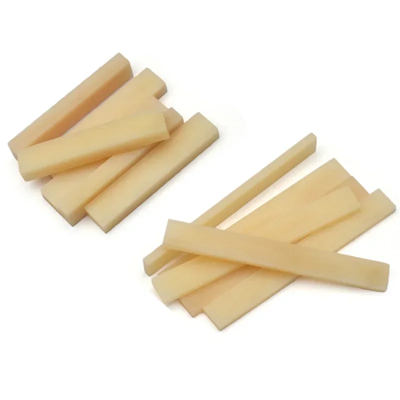 

100Pcs Natural Colour Blank Buffalo Bone Guitar Nuts and Saddle for String Instruments Guitar Bass Mandolin Banjo Ukulele Parts