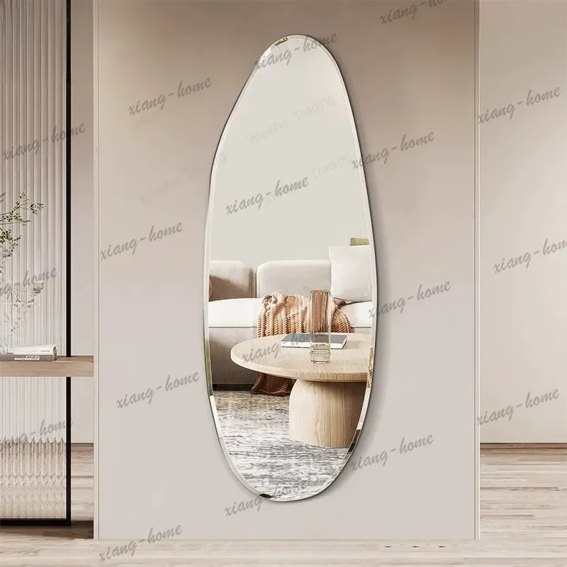 ld Wall-attached self-adhesive full-body mirror Household special-shaped full-length mirror Light luxury advanced wall-mounted