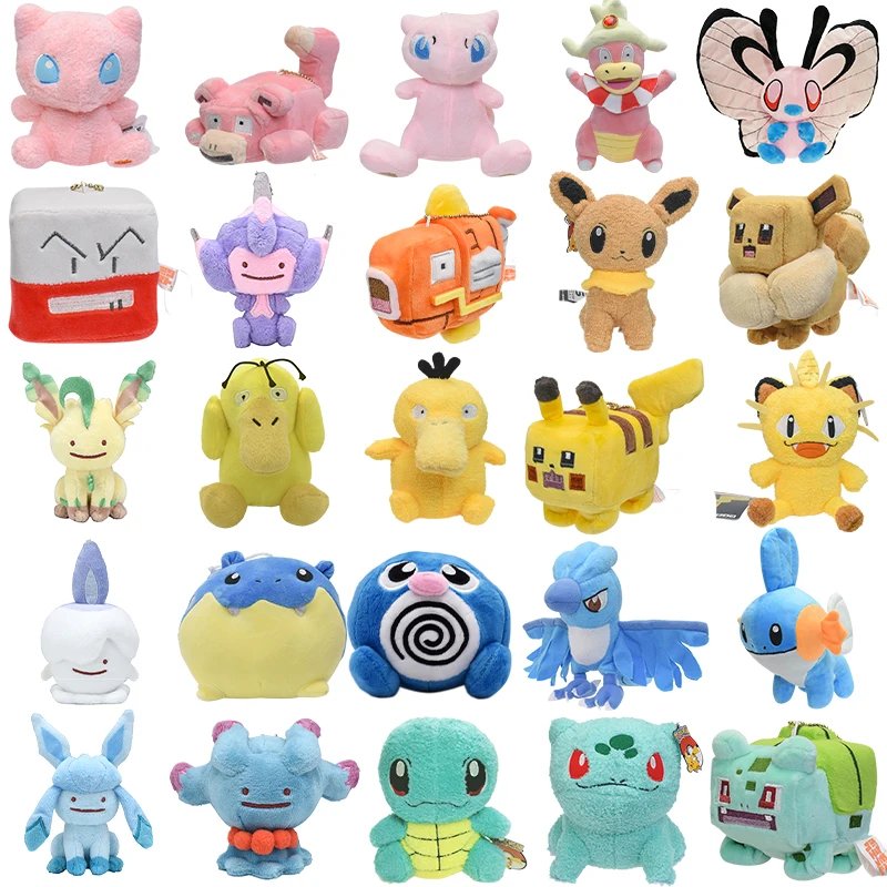 Pokemon Plush Slowking Spheal Articuno Poliwag Mudkip Bulbasaur Snorlax Eevee Squirtle Charmander Soft Stuffted Toy