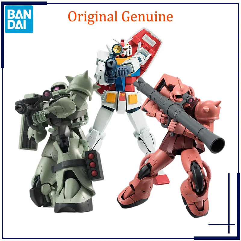 

Original Genuine Bandai Anime RX-78-2 GUNDAM Zaku Ⅱ Ver. A.N.I.M.E. THE ROBOT SPIRITS Model Toys Action Figure Gifts Collectible